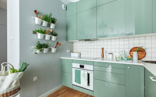 Pomysły i inspiracje na kolor zielony w kuchni