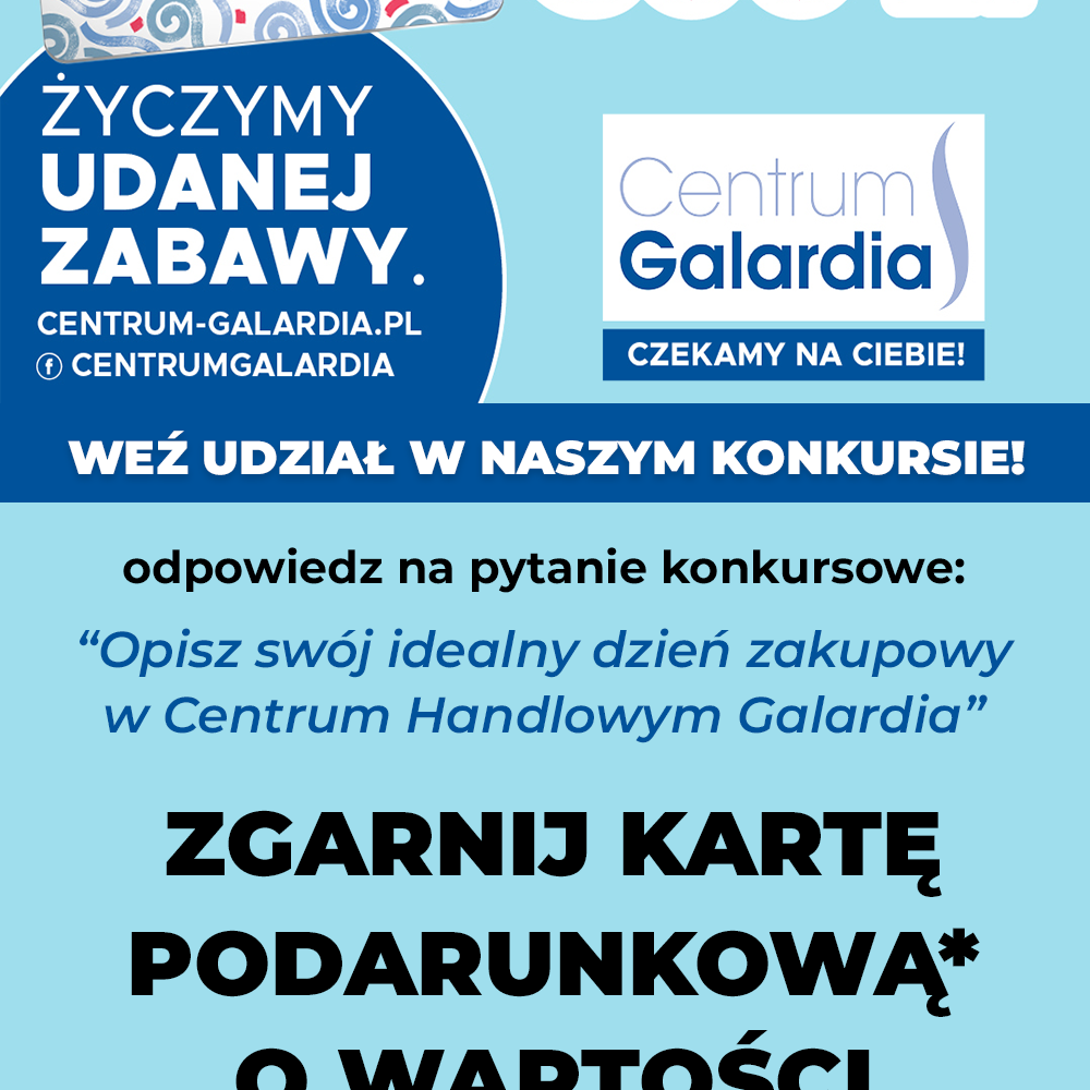 Weź udział w naszym konkursie i zgarnij kartę podarunkową!