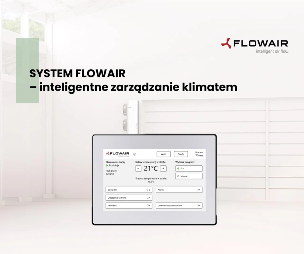 SYSTEM FLOWAIR – inteligentne zarządzanie klimatem