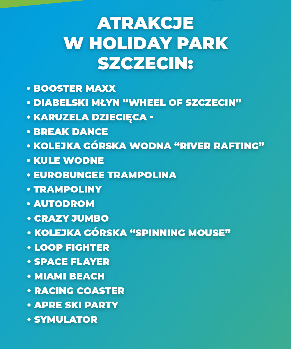 Zaszalej w Holiday Park Szczecin!