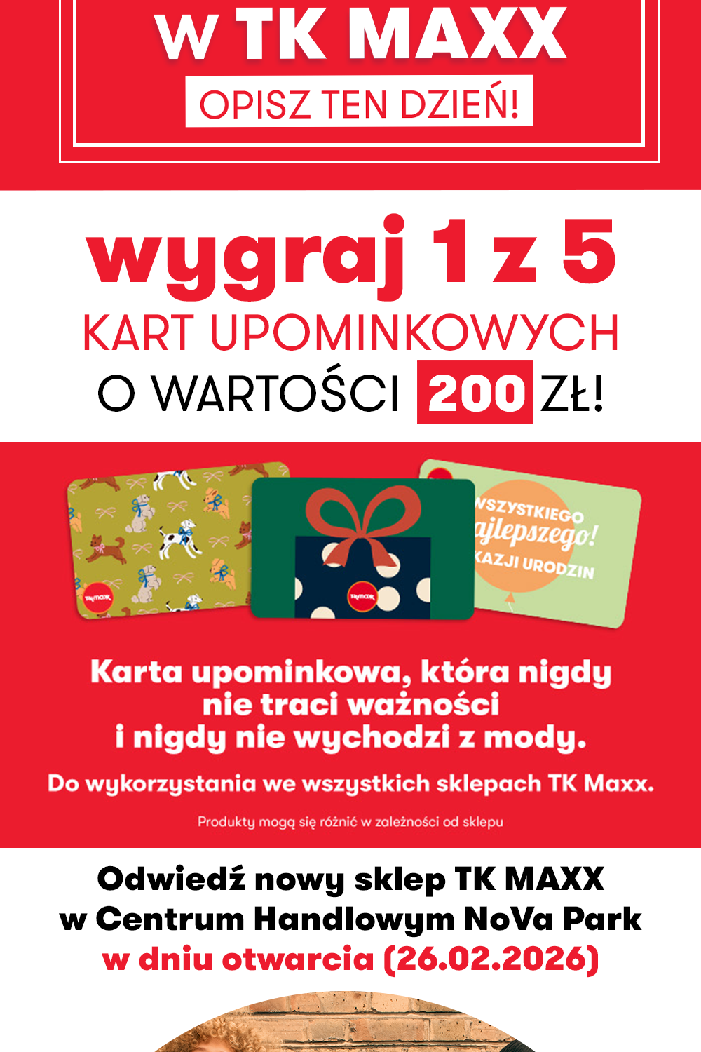 Wygraj kartę podarunkową do TK MAXX!
