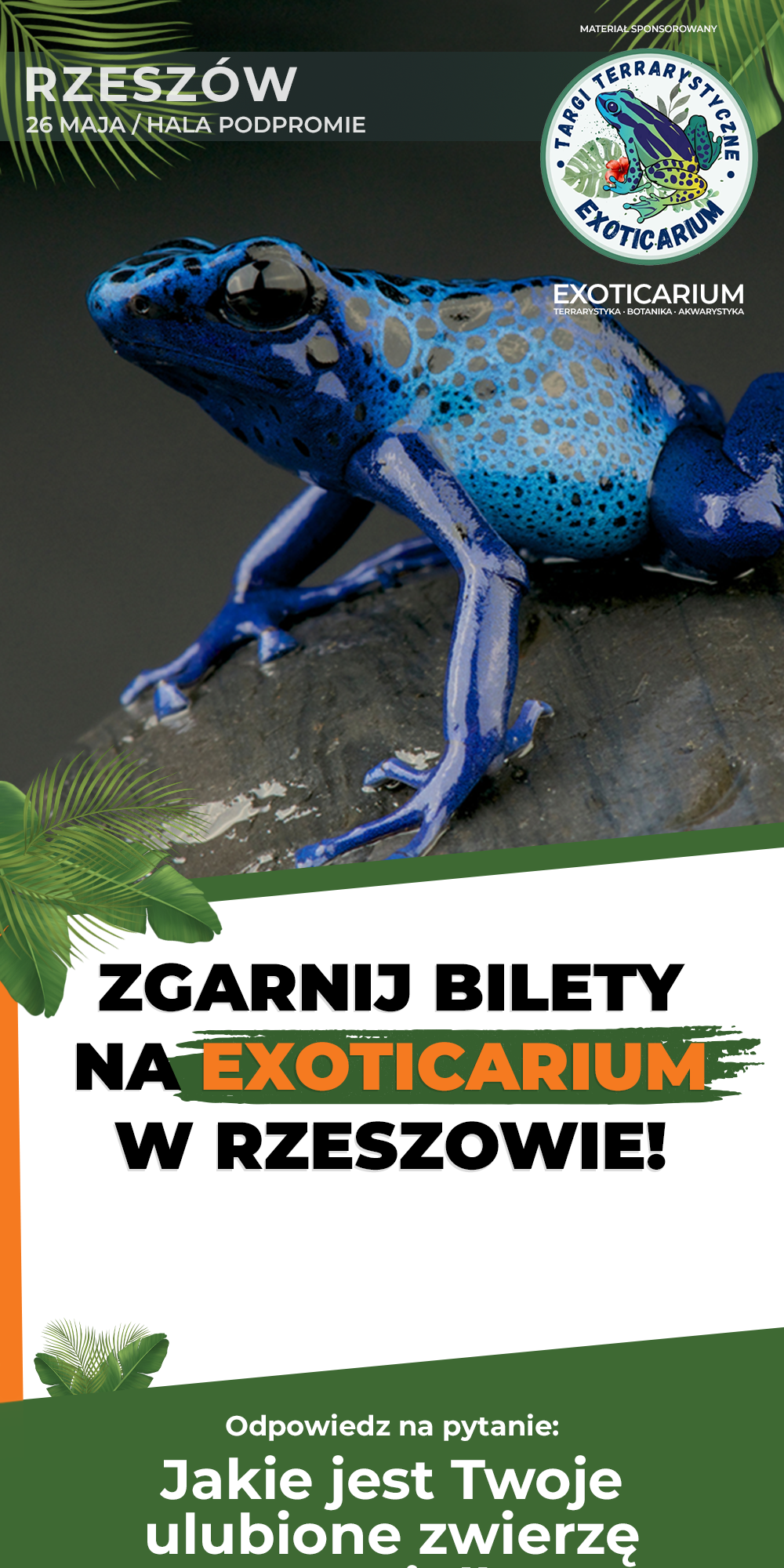 Zgarnij bilety na Exoticarium w Rzeszowie!