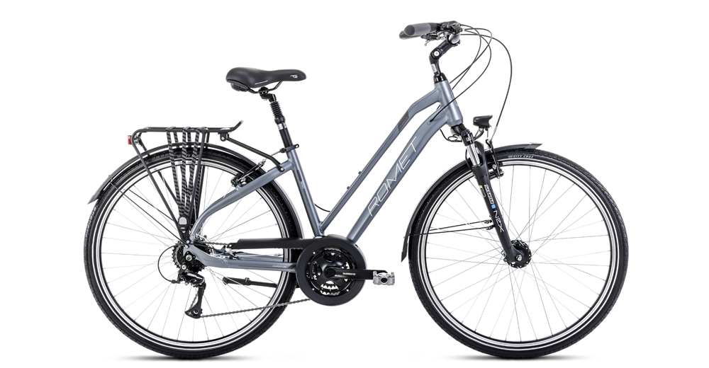 <h2>Rower trekkingowy ROMET Gazela 5</h2>
<ul>
<li>Amortyzator Suntour NEX 63mm zapewnia komfortową jazdę</li>
<li>Napęd Shimano Acera 3x8s zapewnia szybkie i płynne działanie</li>
<li>Wygodne siodełko Selle Royal i regulowany mostek zapewniają wygodną pozycję na rowerze</li>
<li>Dożywotnia gwarancja na lekką aluminiową ramę</li>
<li>Rower wyposażony w akcesoria takie jak podpórka, błotniki, oświetlenie i bagażnik</li>
</ul> zdjęcie