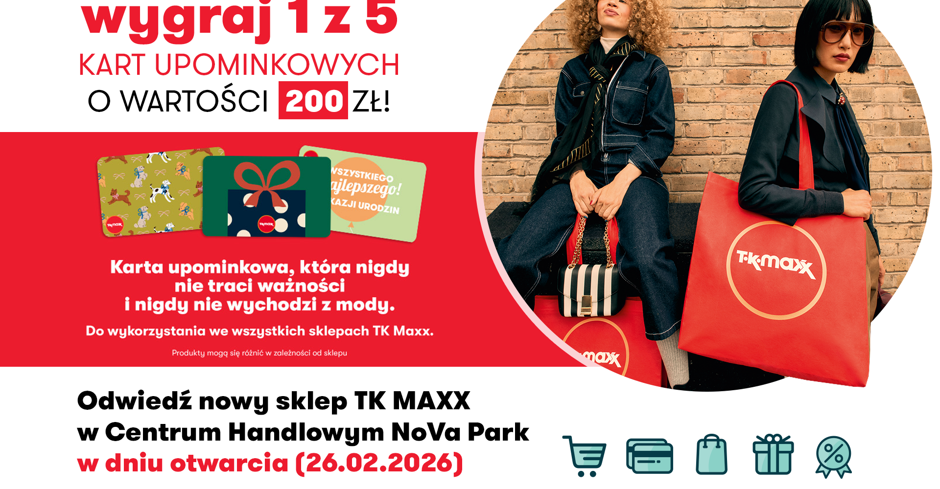 Wygraj kartę podarunkową do TK MAXX!