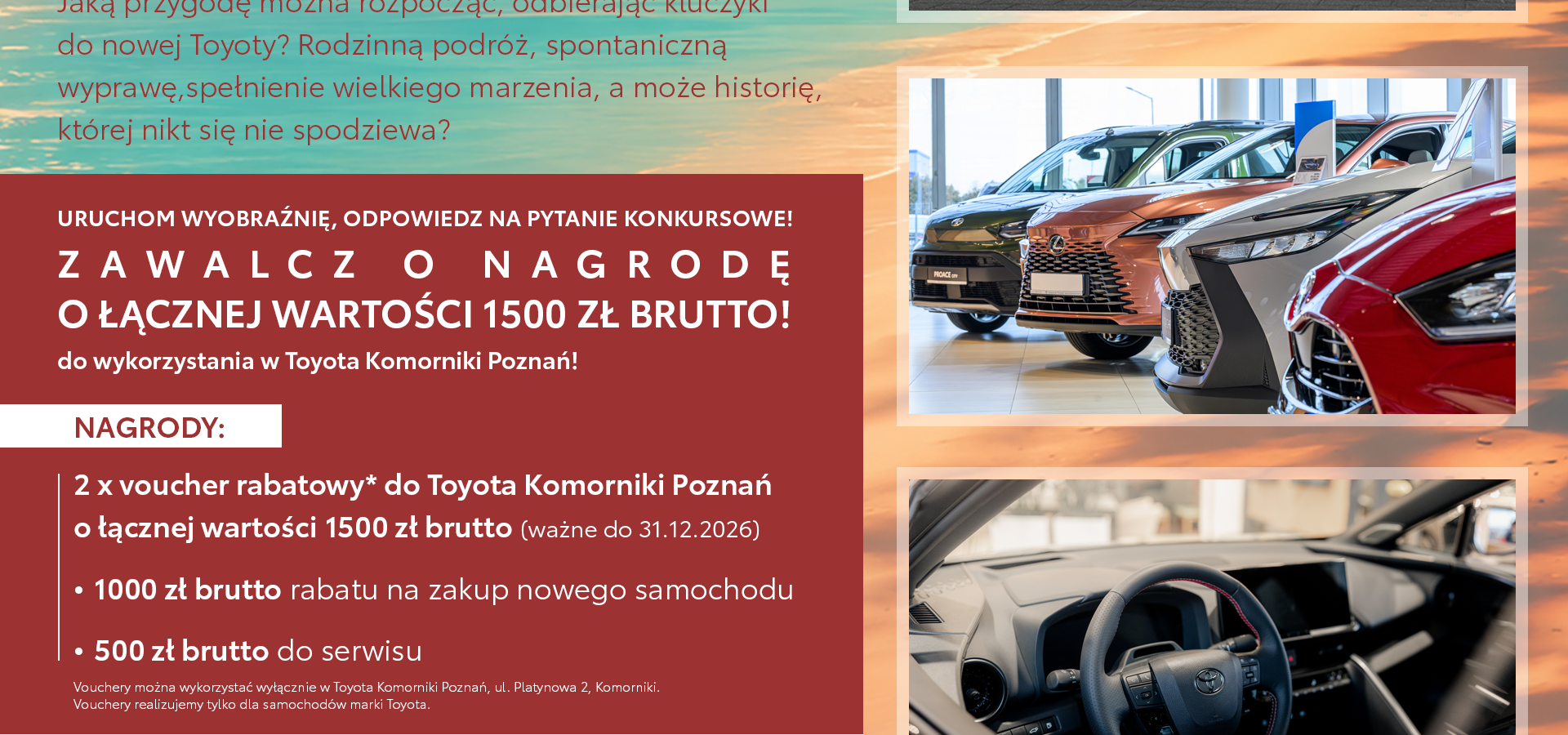 Letnia Wyprzedaż w Toyota Komorniki Poznań!
