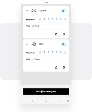 Ustaw dogodny harmonogram